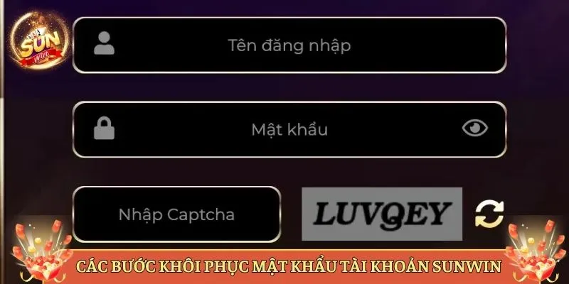 Các Bước Khôi Phục Mật Khẩu Tài Khoản Sunwin