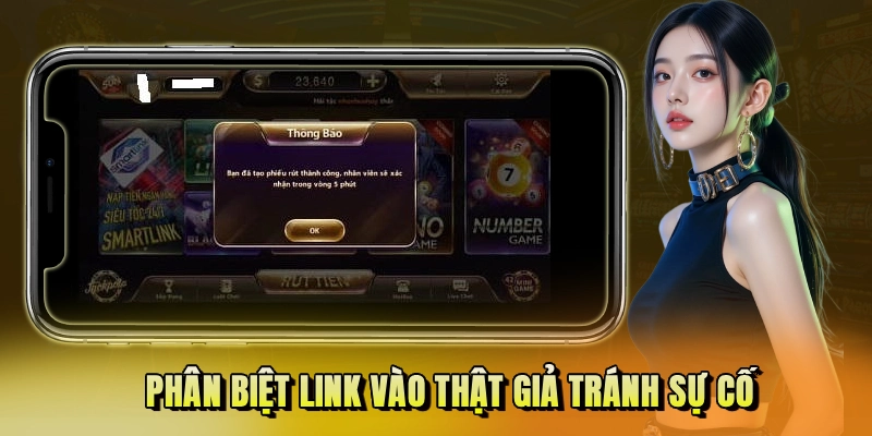 Phân biệt link vào thật giả tránh sự cố